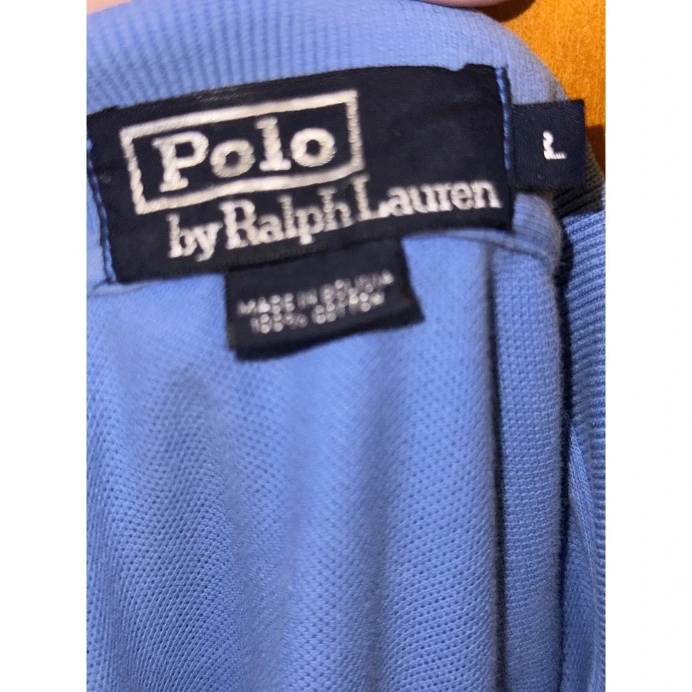 Polo Ralph Lauren Mens Short Sleeve Classic Fit‎ Cotton Polo Shirt Blue L